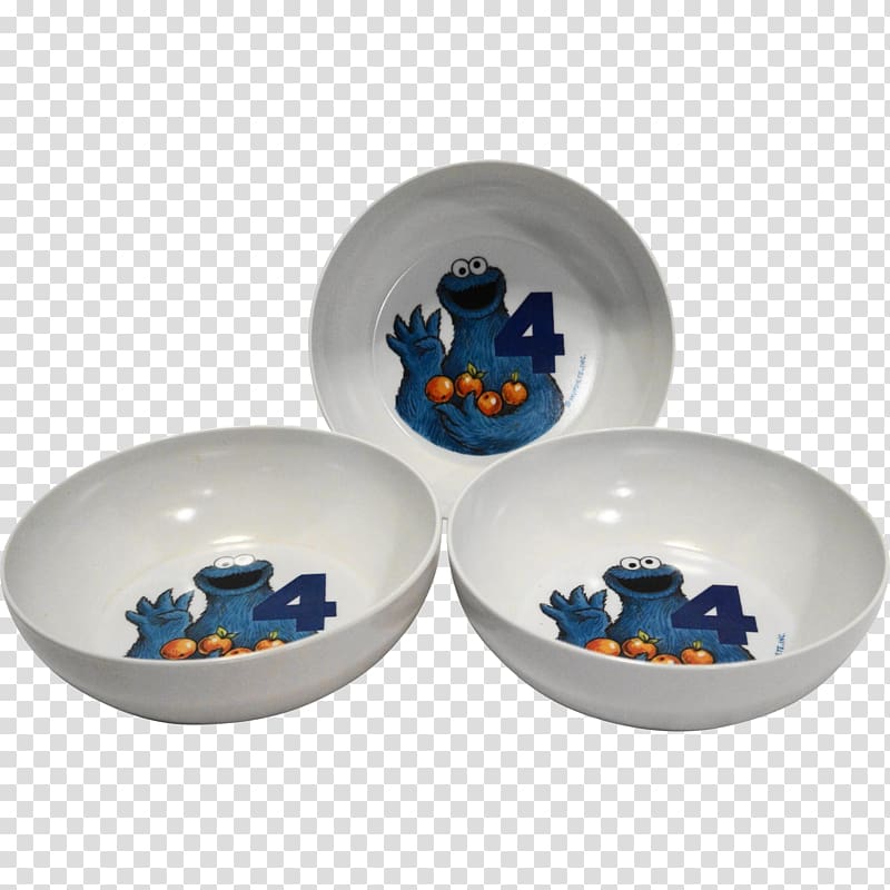 Cookie Monster Bowl Plate Breakfast cereal Butterscotch, Plate transparent background PNG clipart