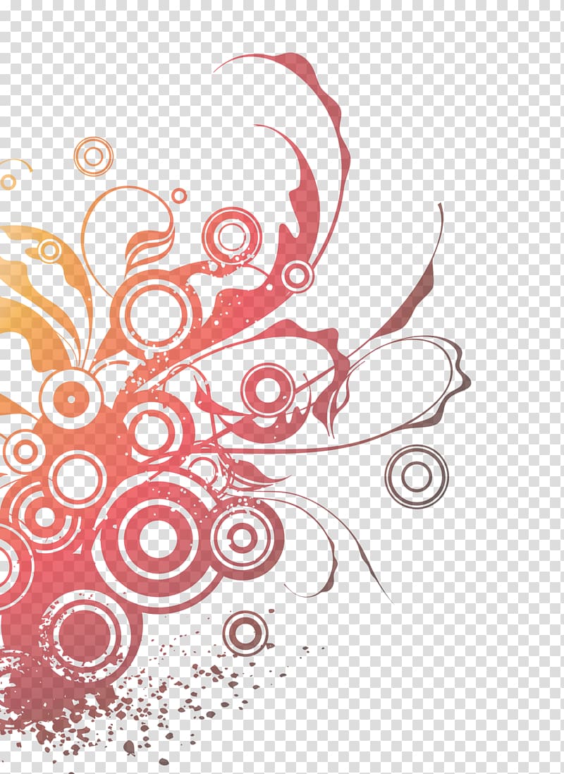 Graphic design Pattern, Chinese wind lines circle pattern transparent background PNG clipart