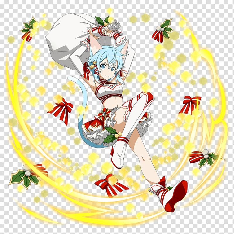 SWORD ART ONLINE Memory Defrag Sinon Christmas Kirito, SWORD ART ONLINE Memory Defrag transparent background PNG clipart