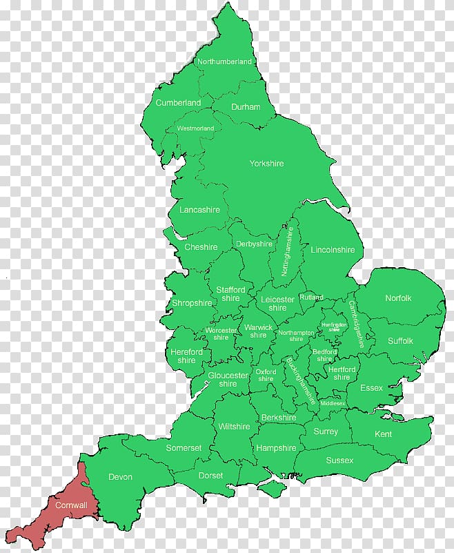 England Blank map Counties of the United Kingdom Angleška grofija, England transparent background PNG clipart
