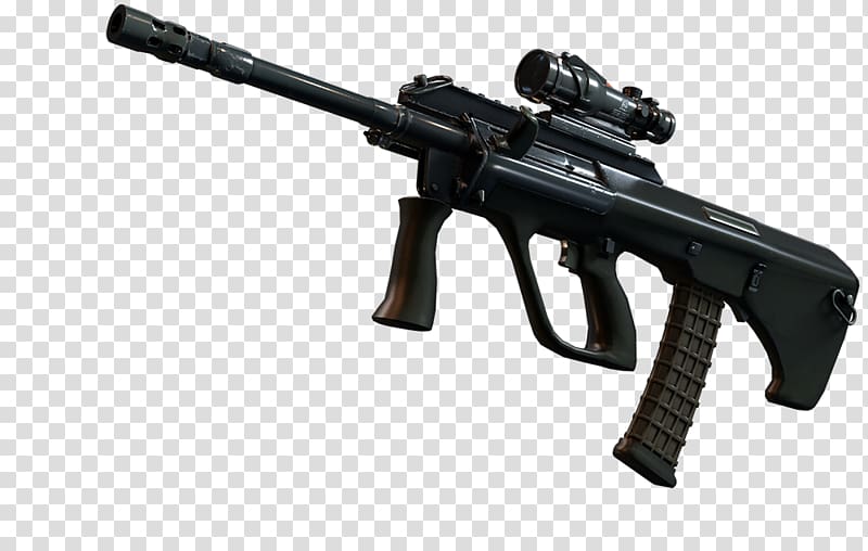 Assault rifle Firearm Steyr AUG Airsoft Guns, Aug weapon transparent background PNG clipart