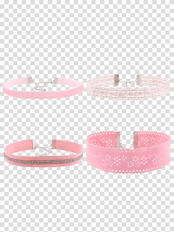 Earring Clothing Accessories Choker Pink Necklace, strass transparent background PNG clipart