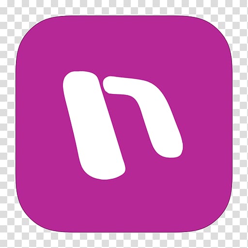 pink purple text symbol, MetroUI Office OneNote transparent background PNG clipart