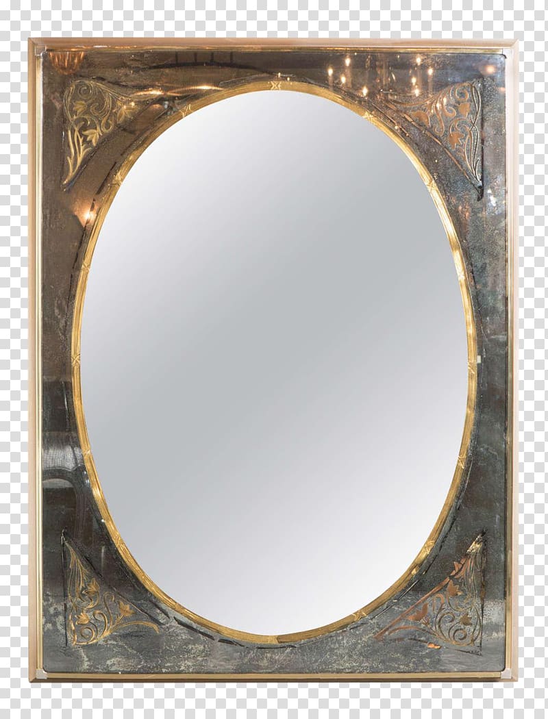 Mirror Italy Verre églomisé Glass Mid-century modern, mirror transparent background PNG clipart