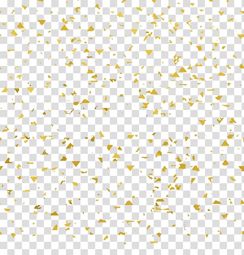 yellow confetti illustration, Gold leaf, Floating gold foil particles transparent background PNG clipart