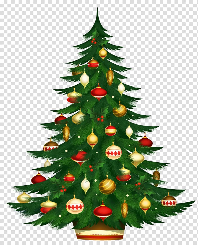 Christmas tree illustration, Christmas tree Candy cane , Christmas Poted Tree transparent background PNG clipart