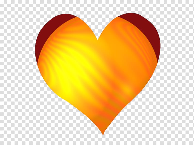 Yellow Orange Red Heart Blue, orange transparent background PNG clipart