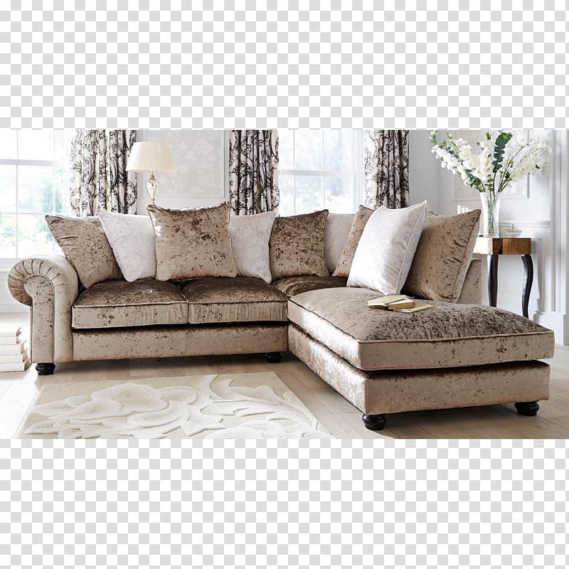 Couch Velvet Chaise longue Chair Textile, corner sofa transparent background PNG clipart
