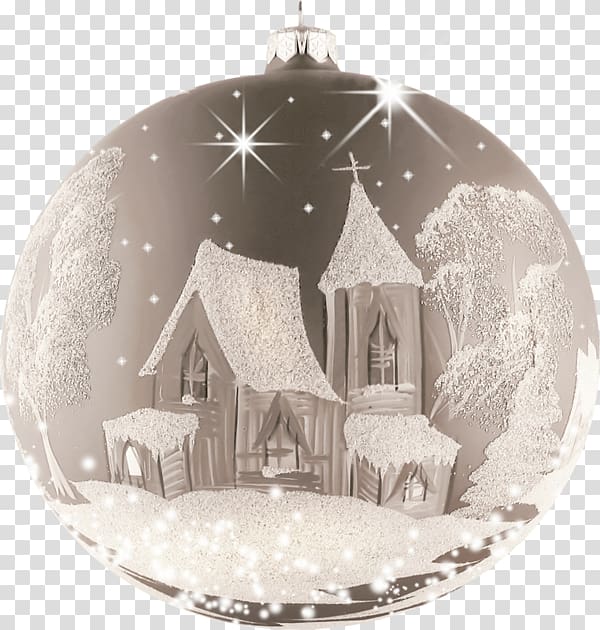 Animation Lighting Night Christmas ornament, boule transparent background PNG clipart
