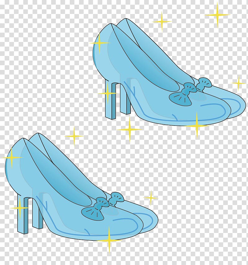 Blue Shoe, Blue texture Slipper transparent background PNG clipart