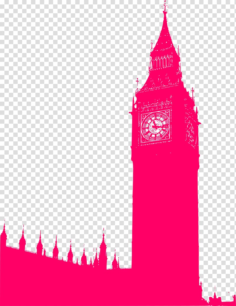 Big Ben Palace of Westminster Silhouette , london transparent background PNG clipart
