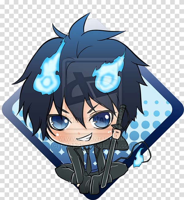 Rin Okumura Yukio Okumura Blue Exorcist Chibi, Chibi transparent background PNG clipart