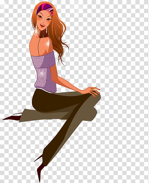 Drawing Woman Song Silhouette Text, Fashion Girl illustration transparent background PNG clipart