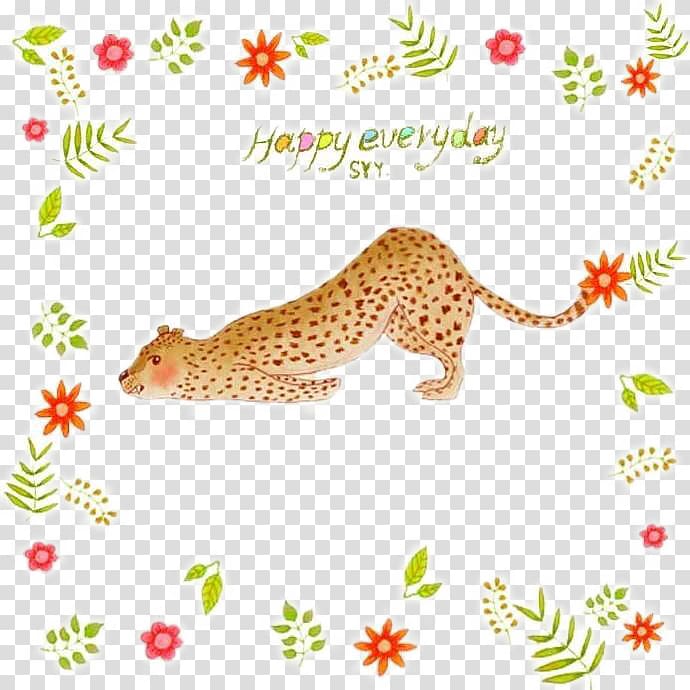 Icon, Tummy cheetah transparent background PNG clipart