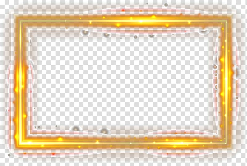 rectangular gold frame illustration, Cool Boarders 2 Light , border trim material transparent background PNG clipart
