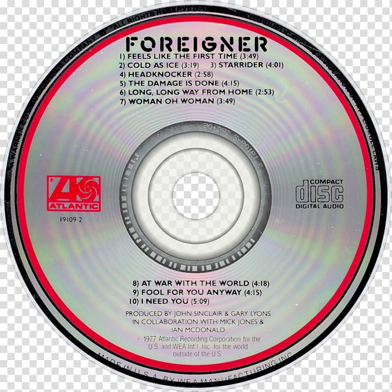 Compact disc Foreigner I Want To Know What Love Is: The Ballads Complete Greatest Hits, foreigner transparent background PNG clipart