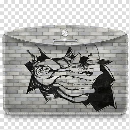 rhino graphic wall art, drawing black and white font, Folder Graffiti Rhino transparent background PNG clipart