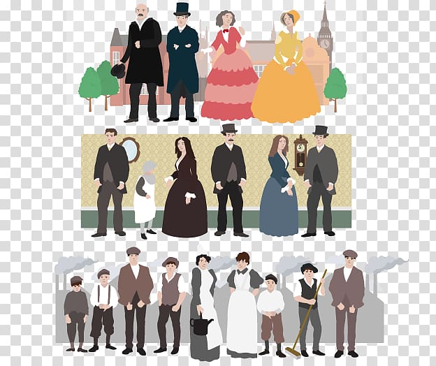 Industrial Revolution Social class Upper class Upper middle class Working class, others transparent background PNG clipart