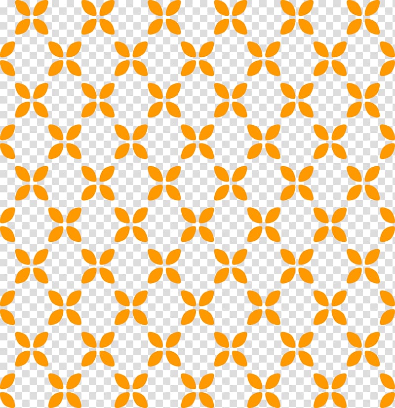 orange flowers illustration, Yellow Printing, Yellow Clover pattern transparent background PNG clipart