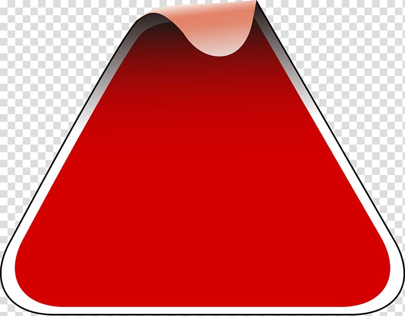 Triangle Red, Triangle angle frame material transparent background PNG clipart