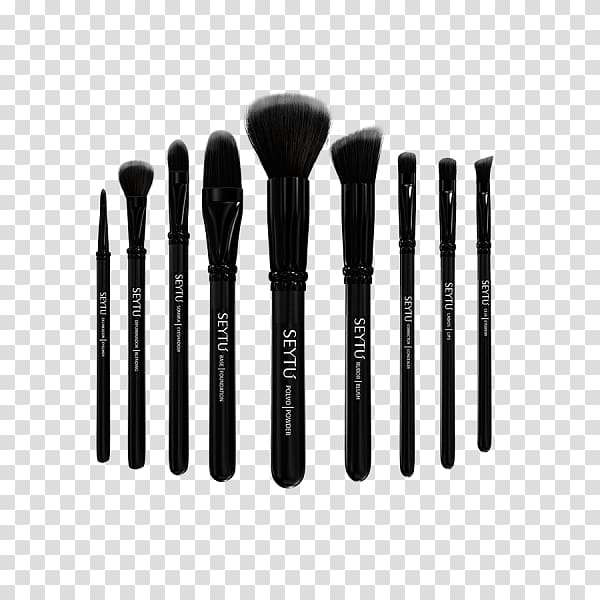 Brocha Cosmetics Make-Up Brushes Make-Up Brushes, eyeshadow application guide transparent background PNG clipart