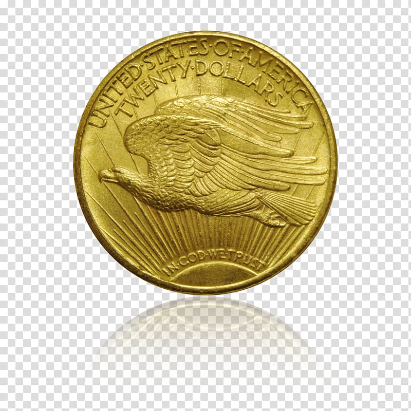 Coin Gold United States Saint-Gaudens double eagle, Coin transparent background PNG clipart