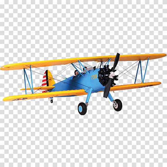 Boeing-Stearman Model 75 Airplane Radio-controlled aircraft Warbird, model airplanes transparent background PNG clipart