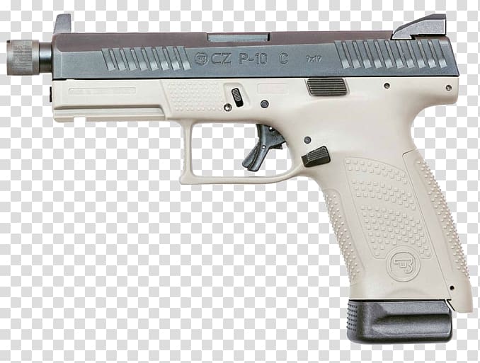 CZ P-10 C Česká zbrojovka Uherský Brod Silencer CZ-USA Pistol, Handgun transparent background PNG clipart