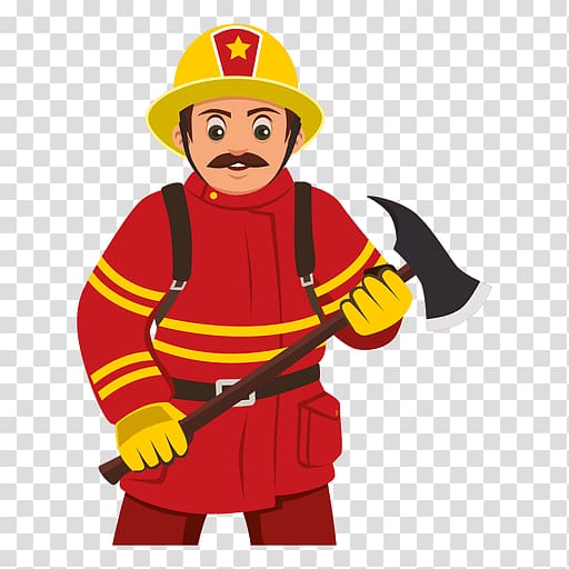 Firefighter Cartoon , Fire Fighter transparent background PNG clipart
