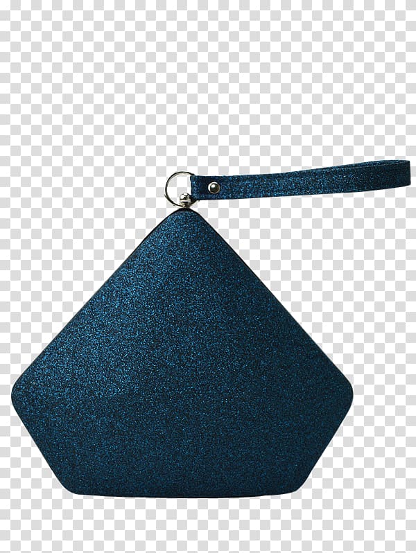 Coin purse Bag, geometric blue transparent background PNG clipart