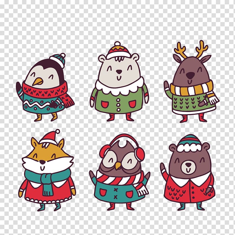 T-shirt Clothing Winter, winter animal transparent background PNG clipart
