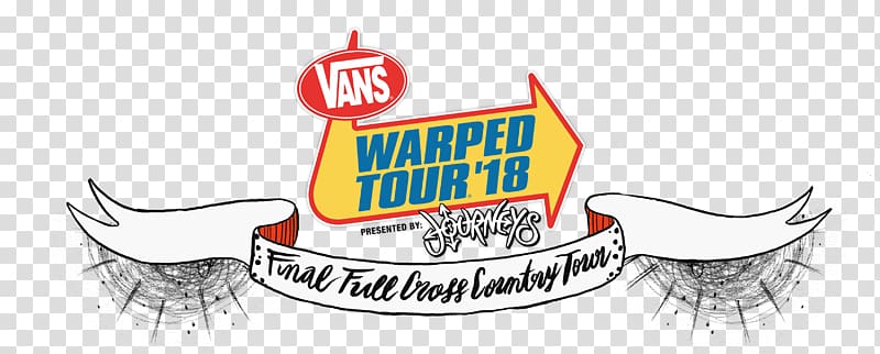 Warped Tour 2018 2018 VANS WARPED TOUR PRESENTED BY JOURNEYS Music festival Concert tour, seaside tour transparent background PNG clipart