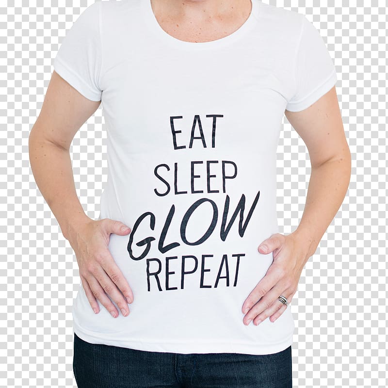 T-shirt Maternity clothing Fashion Sleeve, eat sleep transparent background PNG clipart