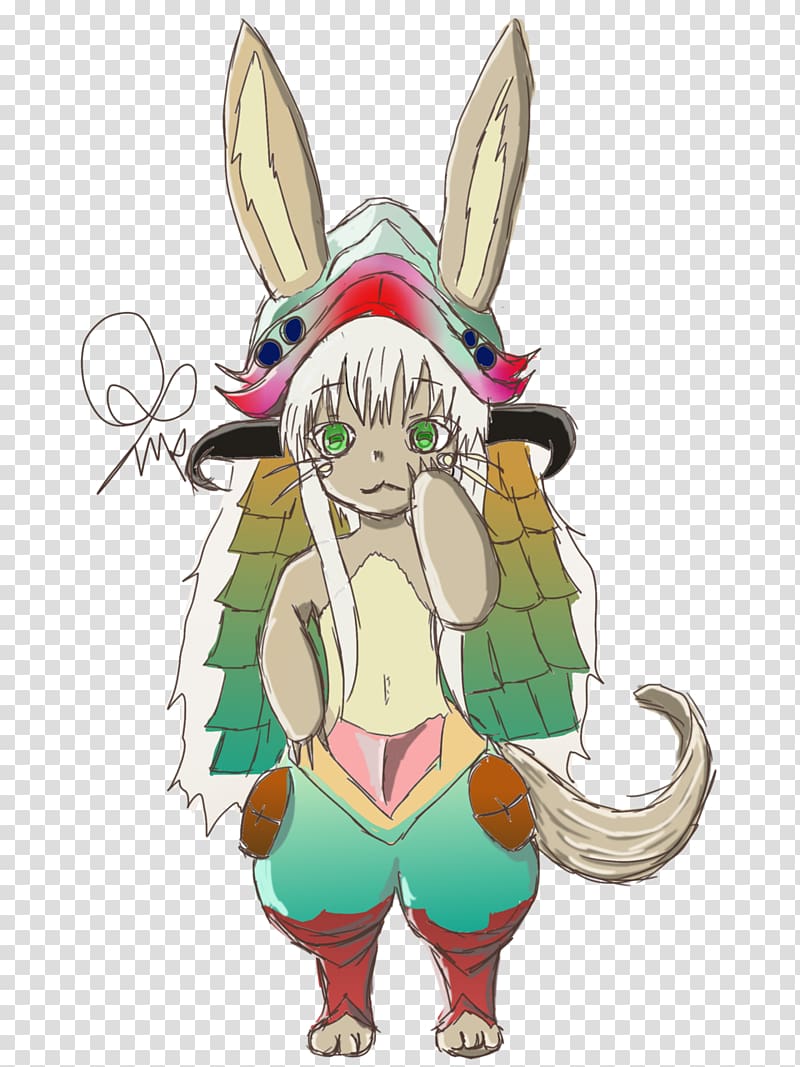 Rabbit Made in Abyss Nanachi Easter Bunny, rabbit transparent background PNG clipart