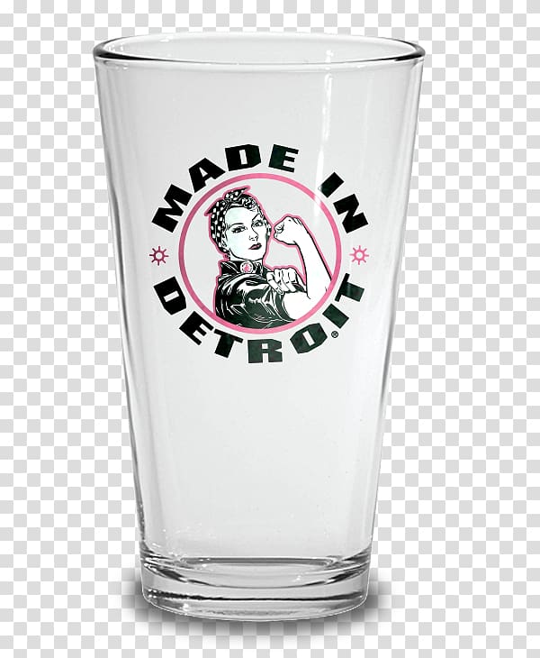 Pint glass Mug Coffee cup, Rosie The Riveter transparent background PNG clipart