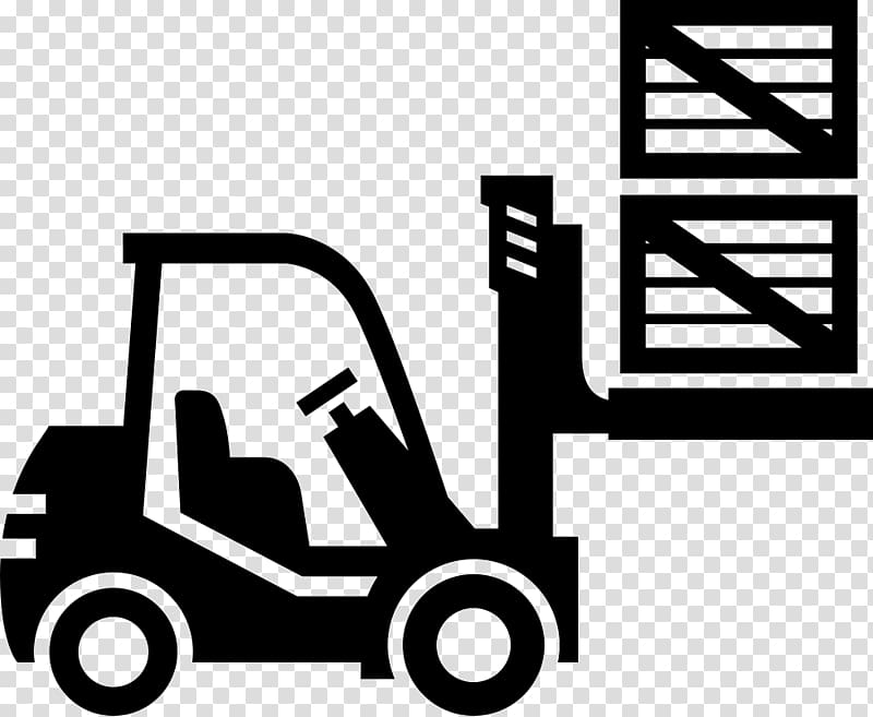 Forklift Computer Icons Management Logistics Intermodal container, linear light transparent background PNG clipart