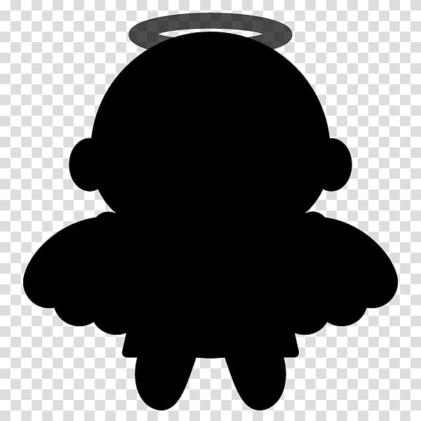 Silhouette , angel baby transparent background PNG clipart