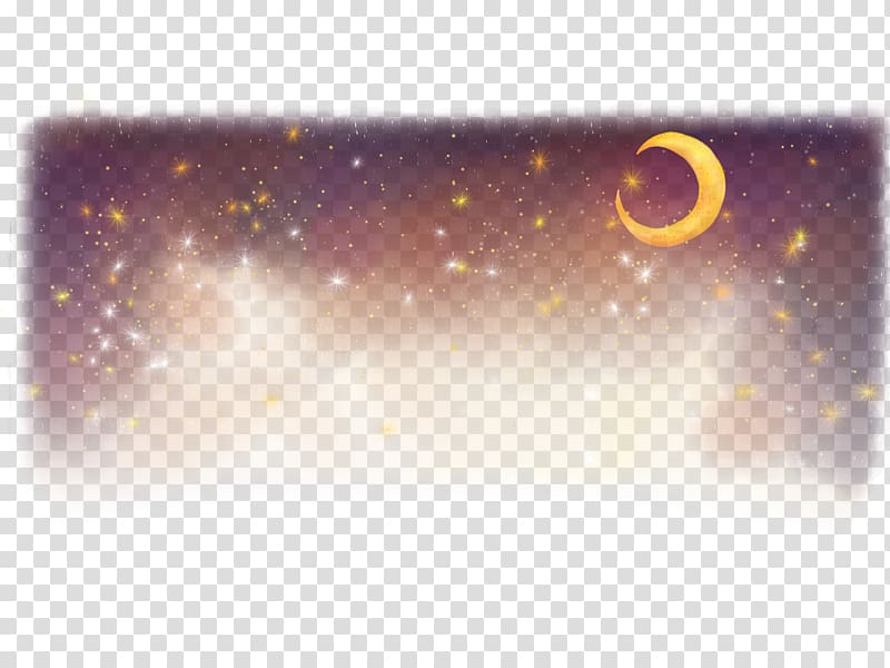 crescent moon and stars illustration, Halloween, Halloween fantasy background transparent background PNG clipart