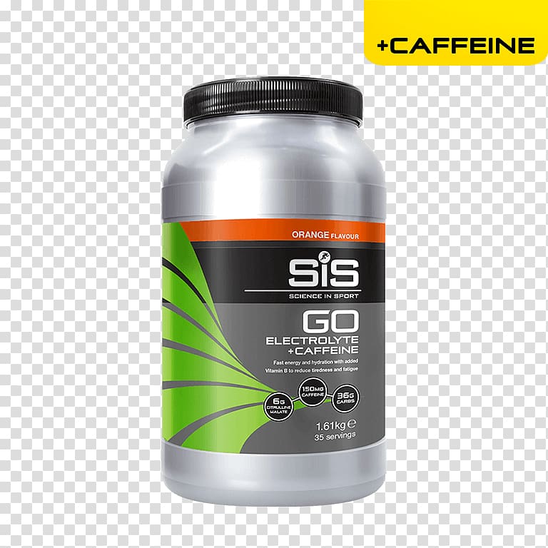 Sports & Energy Drinks Science in Sport plc Electrolyte Dietary supplement Caffeine, Orange powder transparent background PNG clipart