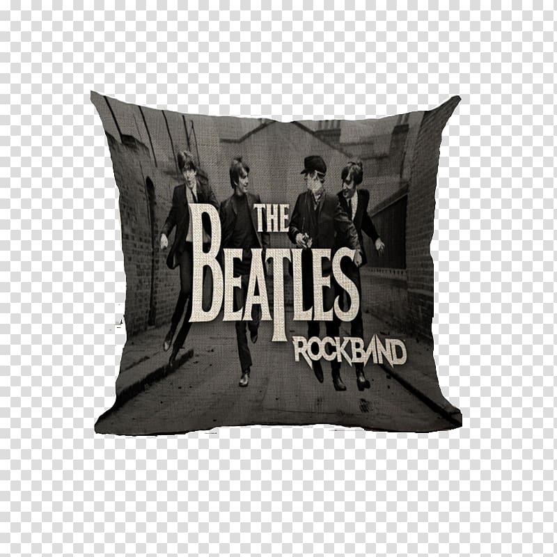 The Beatles: Rock Band Throw Pillows Cushion, pillow transparent background PNG clipart