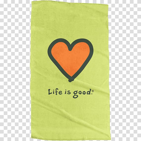 T-shirt Life is Good Company Clothing Dress Heart, beach towel transparent background PNG clipart