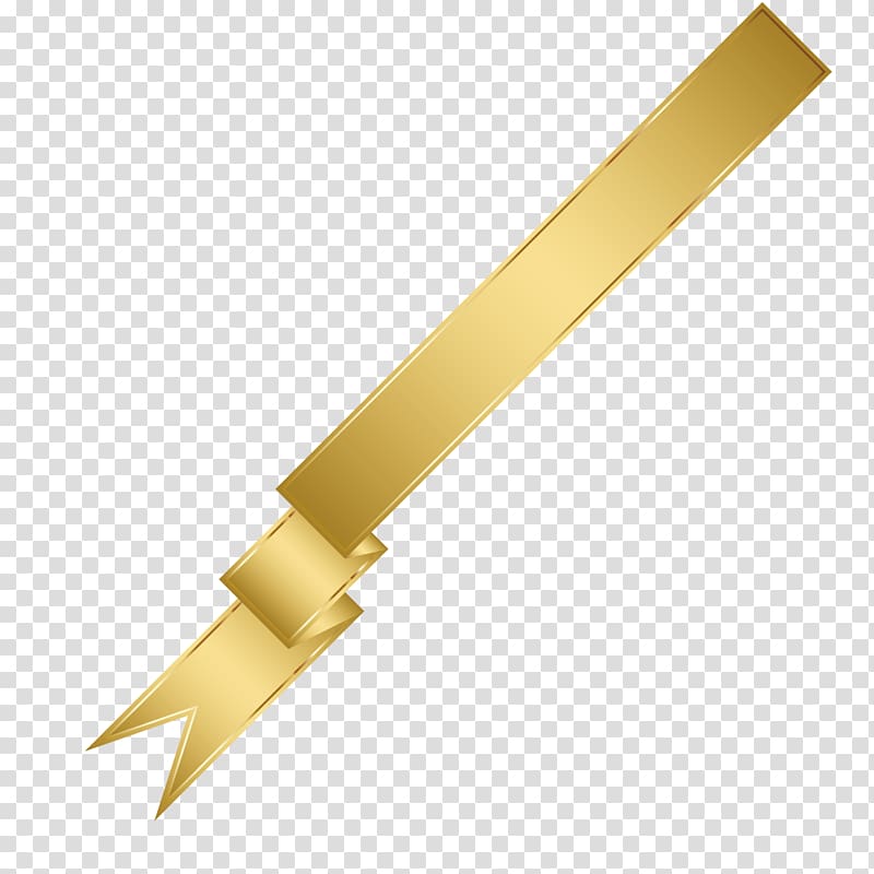 Gold Ribbon, Ribbon gold transparent background PNG clipart