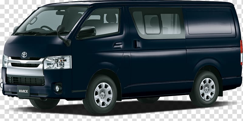Toyota HiAce Car Minivan Compact van, Toyota HiAce transparent background PNG clipart