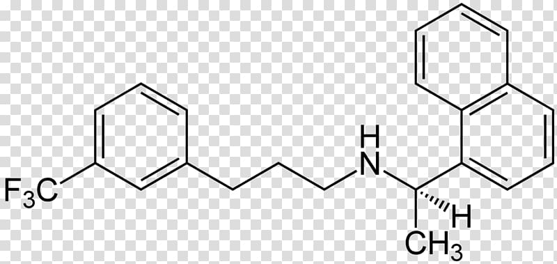 Cinacalcet Pharmaceutical drug Calcimimetic Hydrochloride Structure, others transparent background PNG clipart