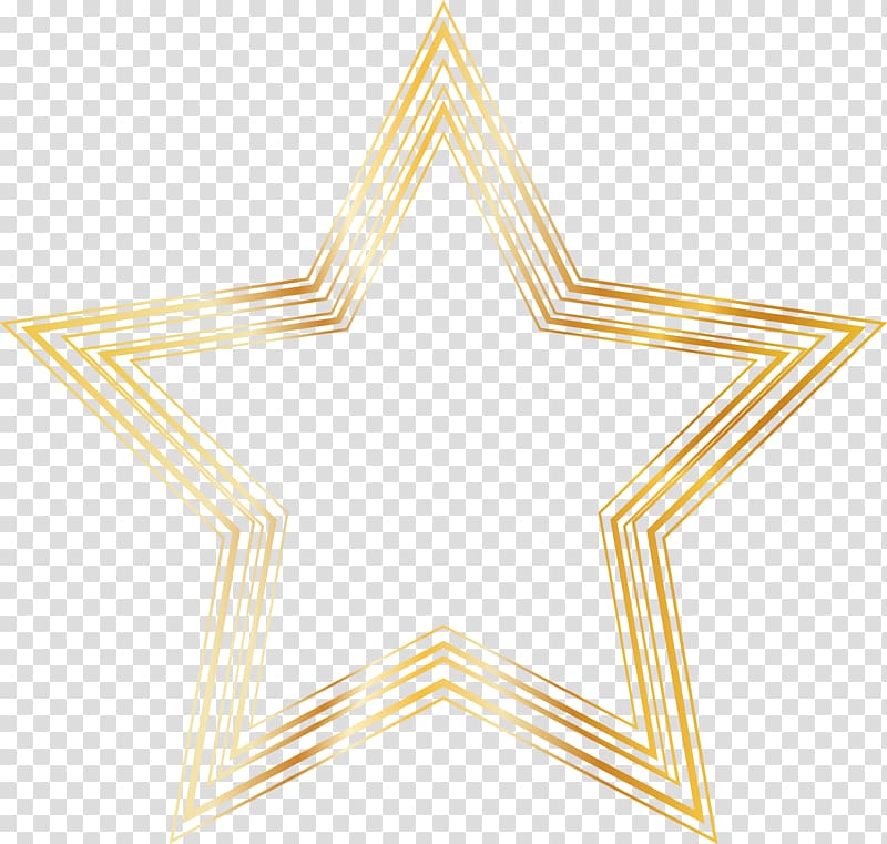 multiple gold five-pointed star transparent background PNG clipart