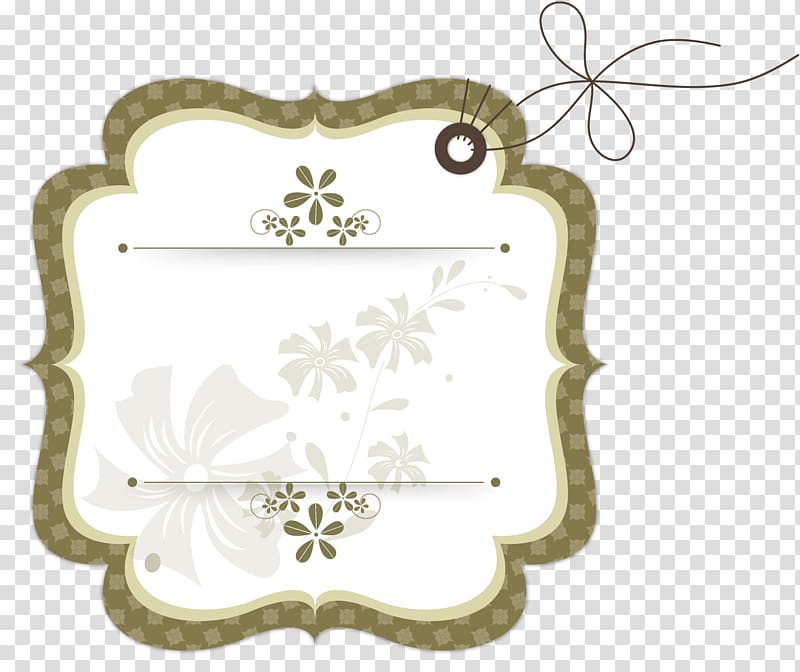 Paper Logo Cake Label, Beautiful tag background material transparent background PNG clipart