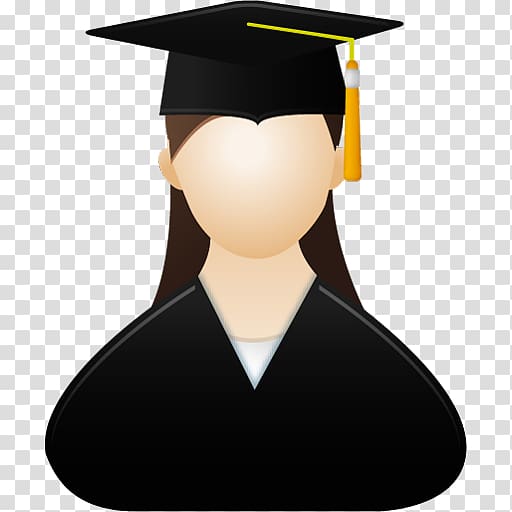 Graduation ceremony Computer Icons Woman , Graduate Cap Female Icon transparent background PNG clipart