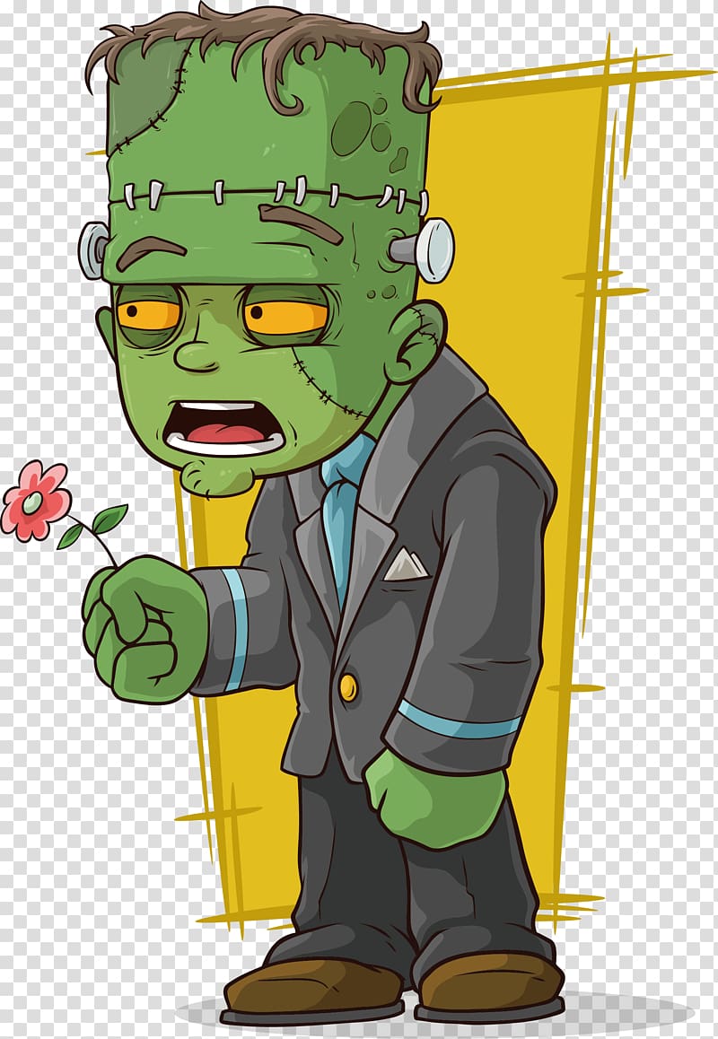 Frankensteins monster Zombie, Cartoon zombies transparent background PNG clipart