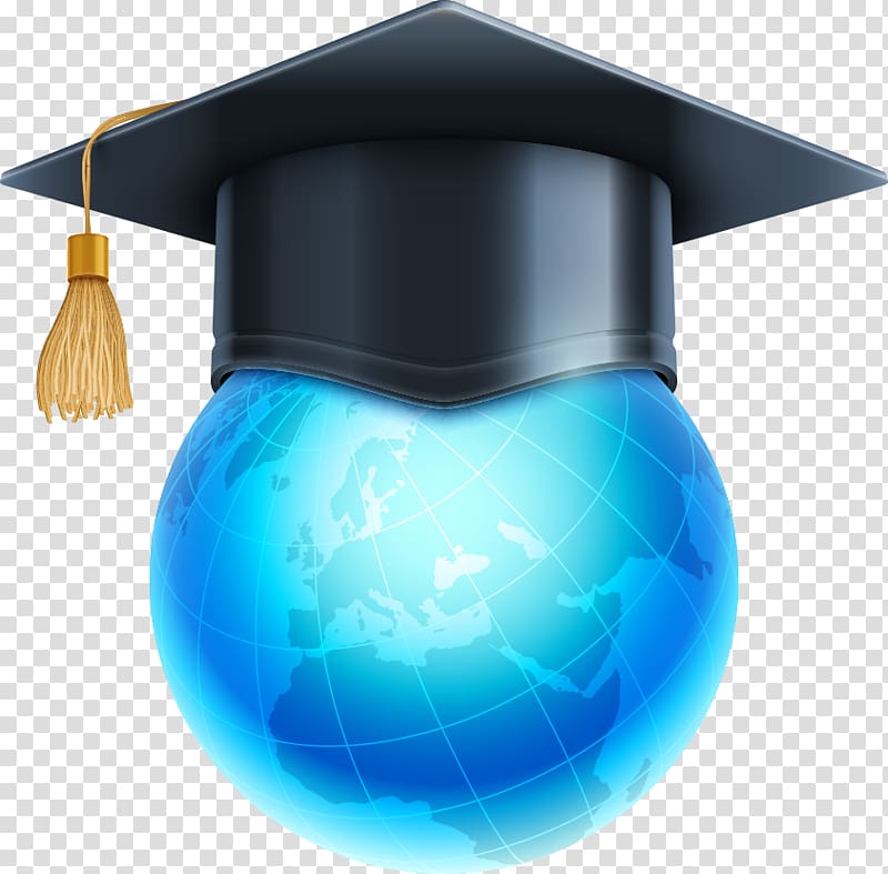 Square academic cap Graduation ceremony Icon, Dr. cap Globe transparent background PNG clipart