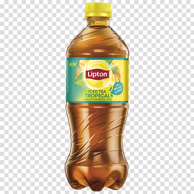 Iced tea Juice Green tea Lipton, peach Juice Splash transparent background PNG clipart